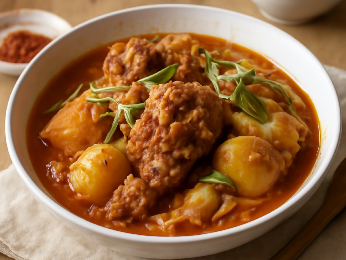 Koreanischer Kartoffel-Eintopf (Gamjatang)