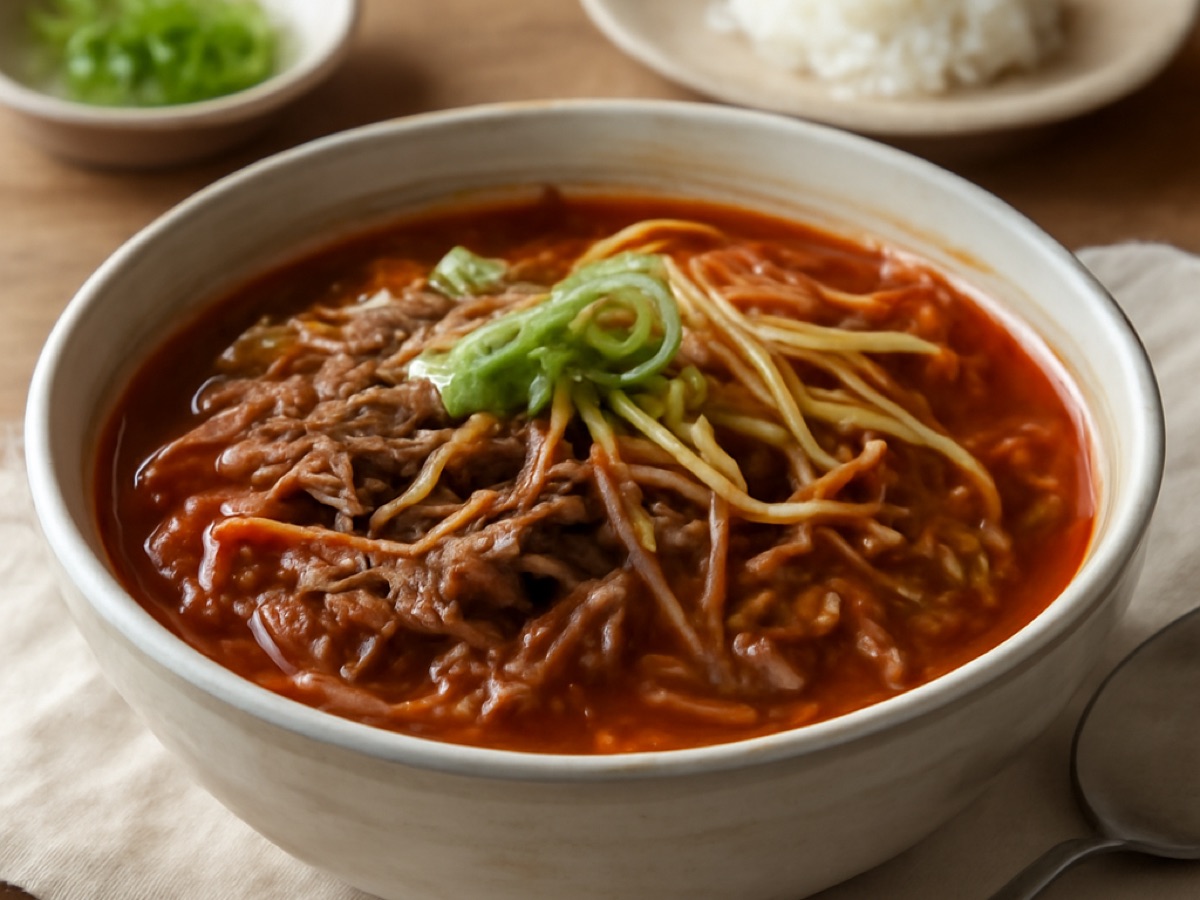 Koreanischer Rindfleisch-Eintopf (Yukgaejang)