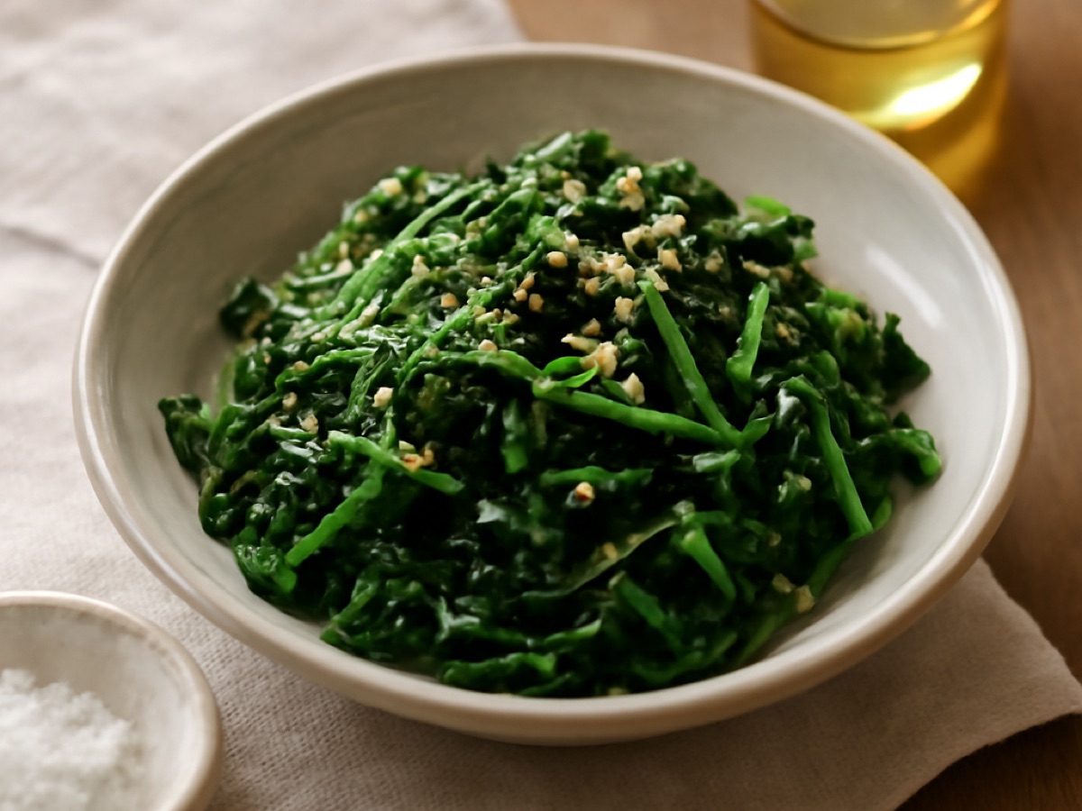 Koreanischer Sesam-Spinat (Sigeumchi Namul)