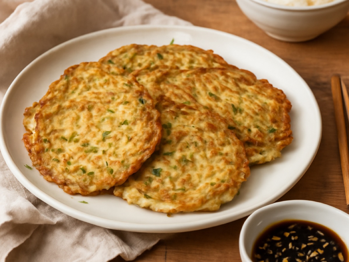 Koreanischer Zucchini-Pfannkuchen (Hobakjeon)