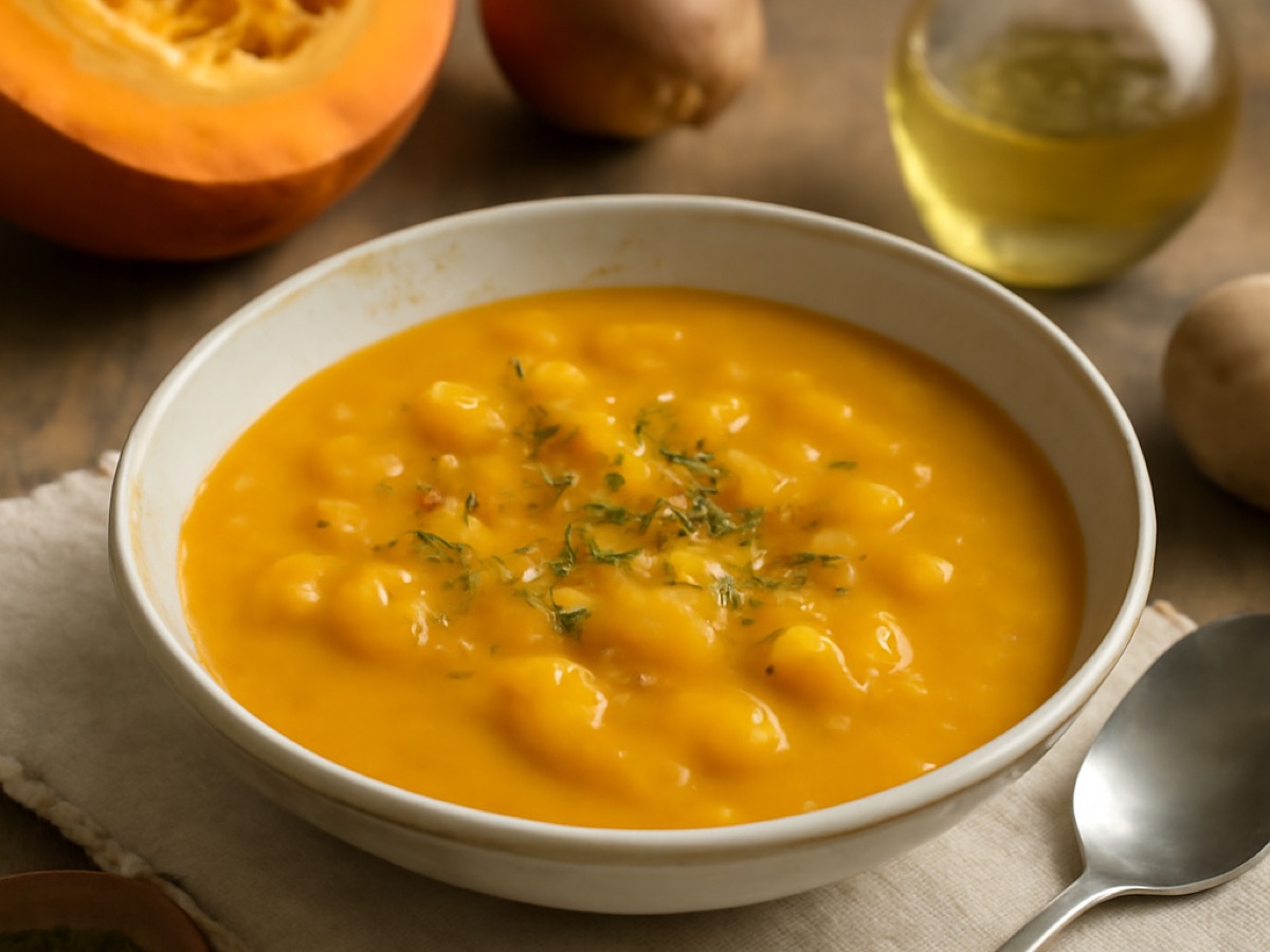 Kürbis-Kartoffelsuppe nach polnischer Art