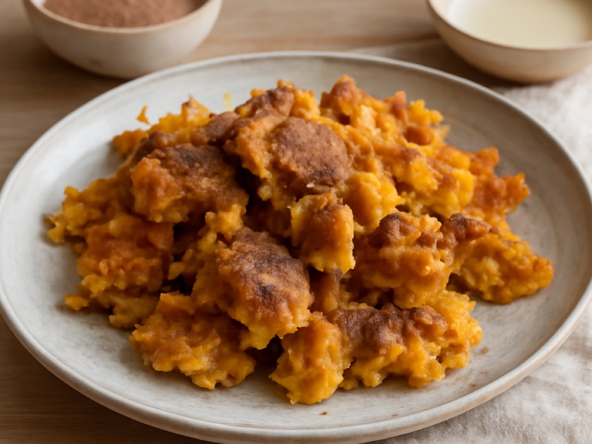 Kürbis-Schmarren mit Zimtzucker