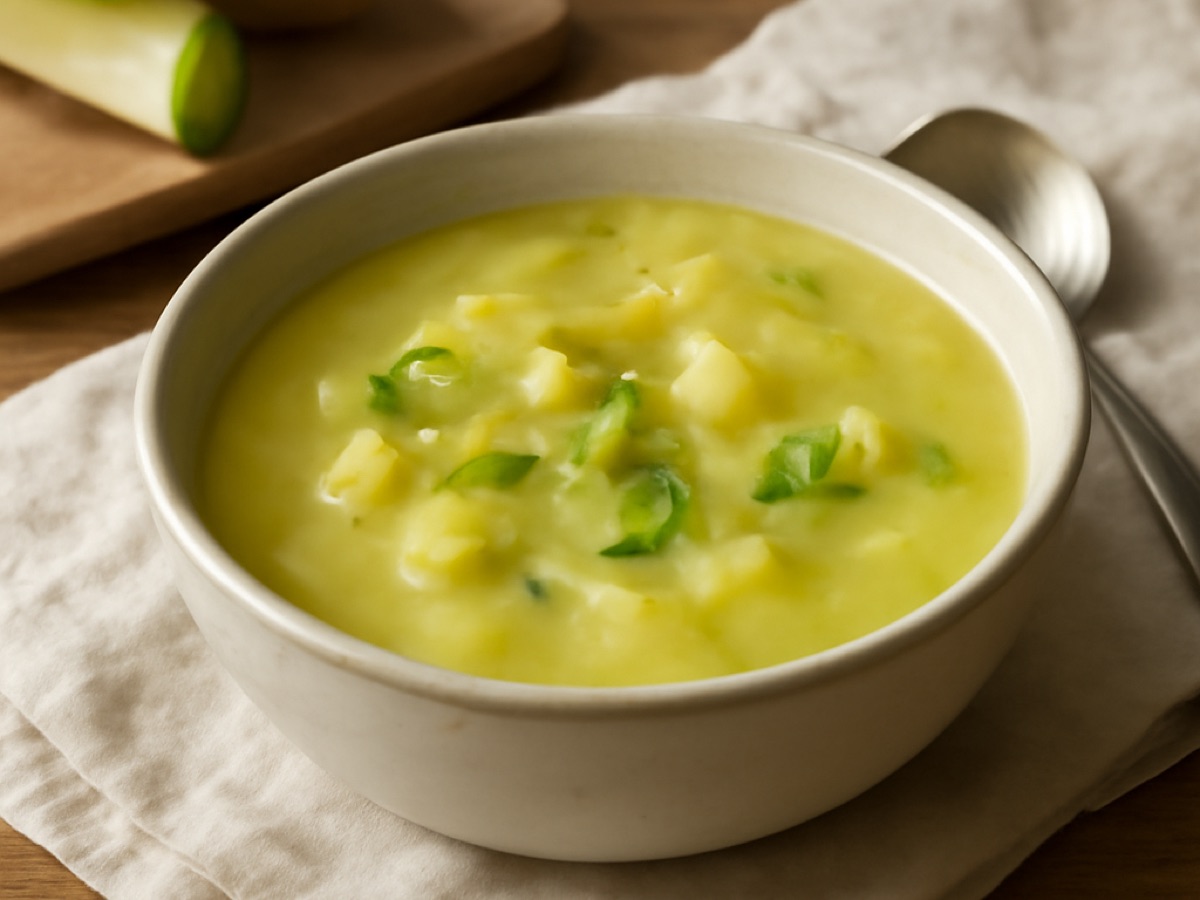Leek and Potato Soup – Lauch-Kartoffelsuppe