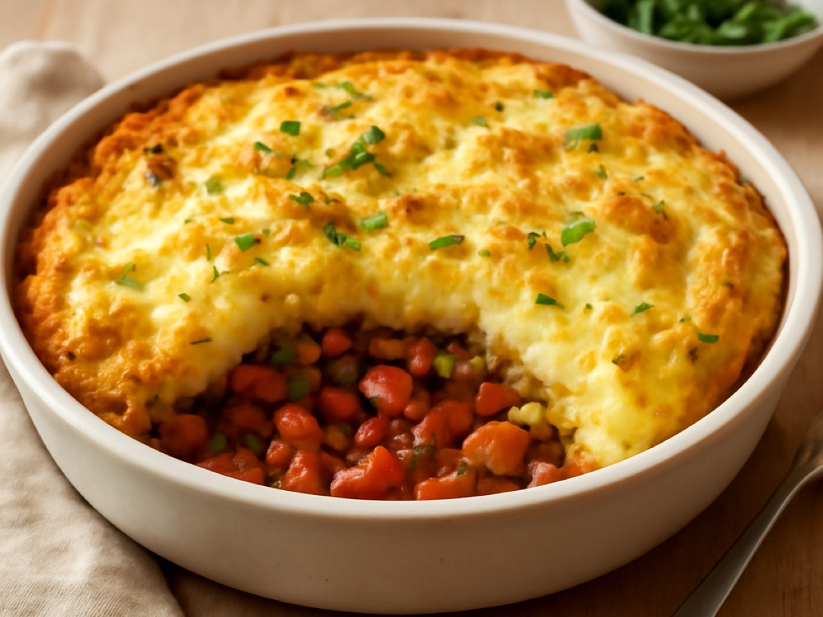 Linsen- und Gemüse-Cottage Pie (vegetarisch)