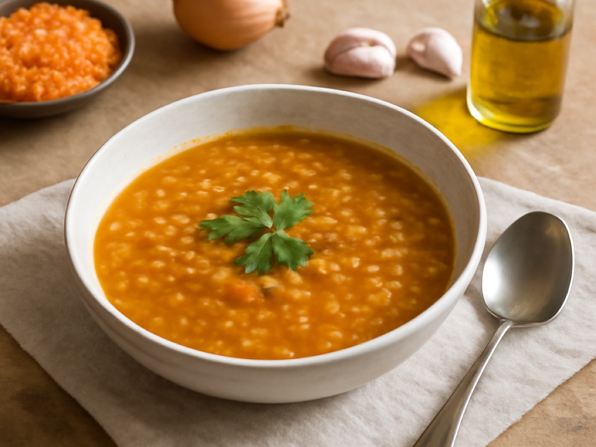 Masoor Dal – Rote Linsensuppe mit Gewürzen