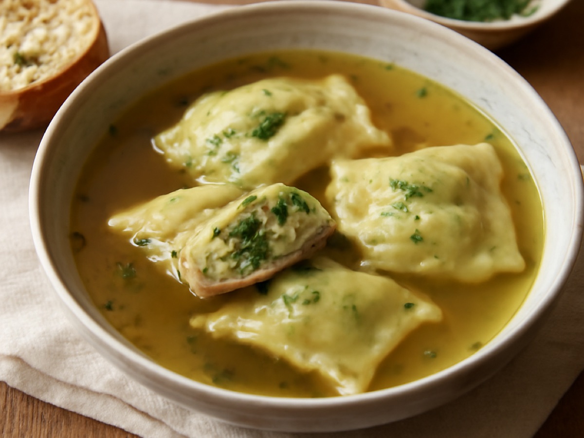 Maultaschen in der Brühe