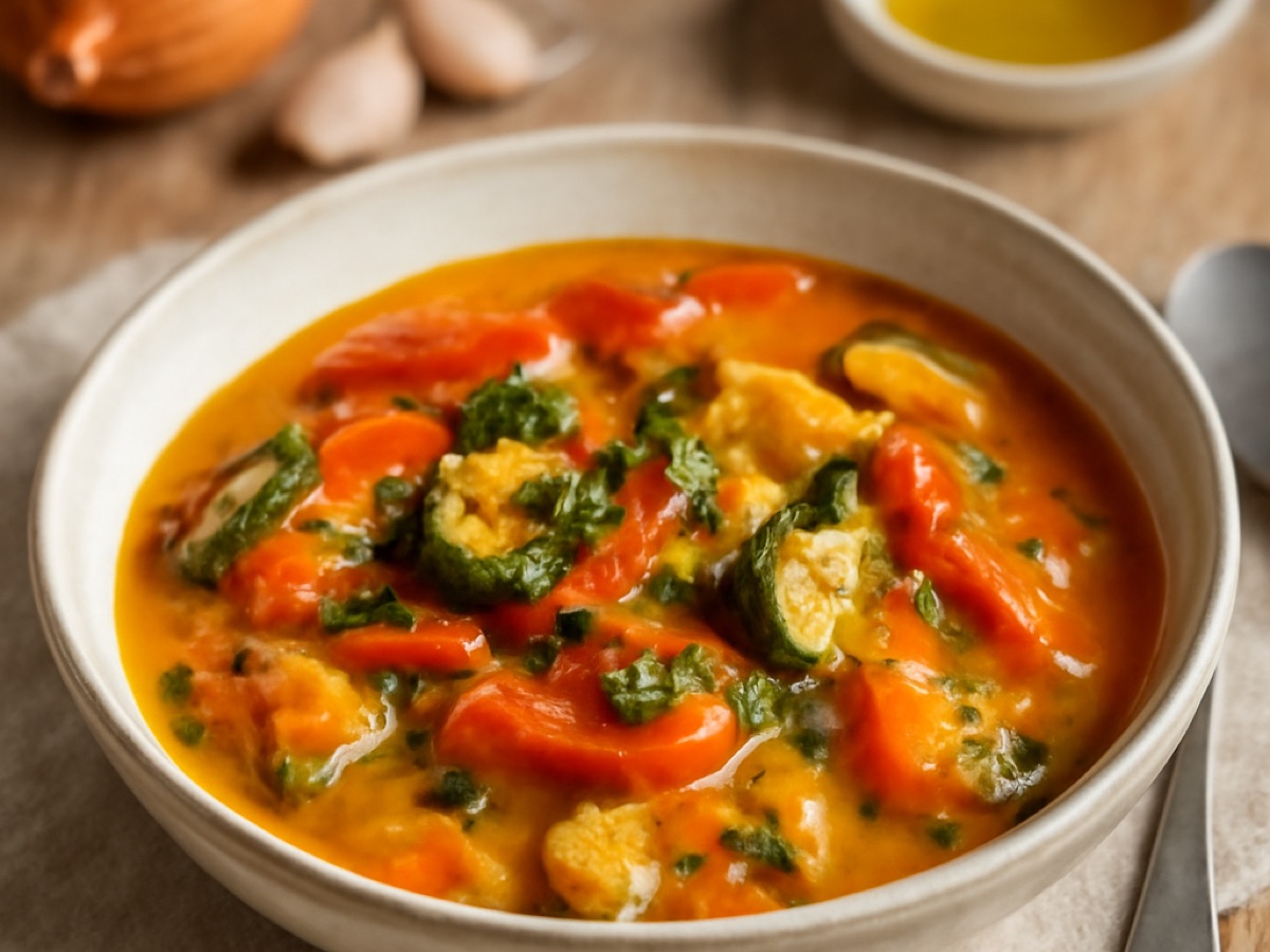 Moqueca vegetariana – brasilianischer Fischeintopf ohne Fisch