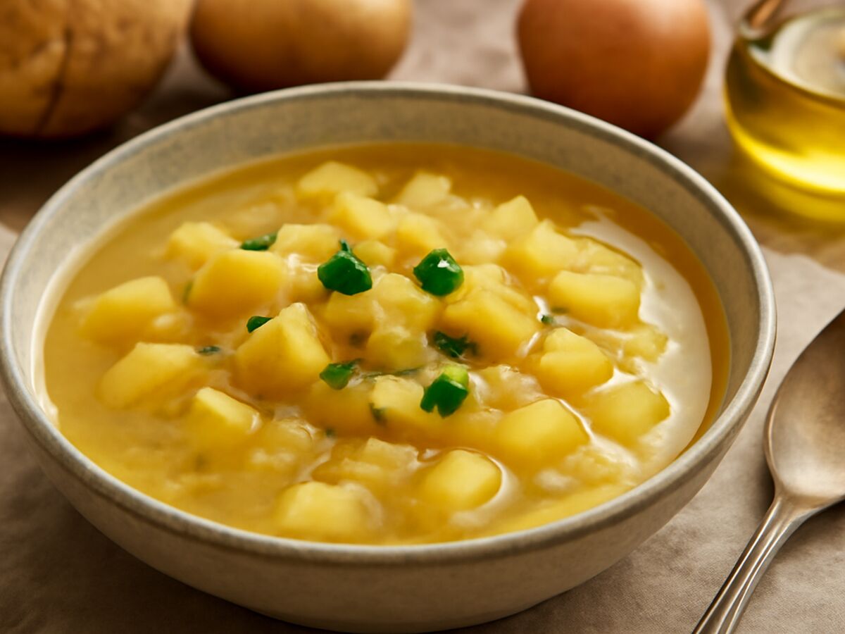 Niedersächsische Steckrübensuppe mit Kartoffeln