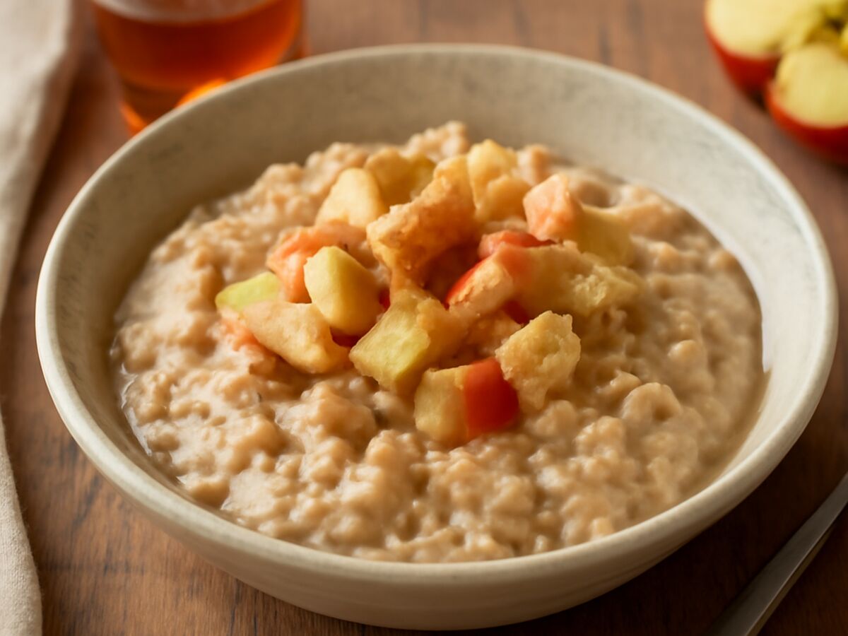 Norddeutscher Porridge mit Apfel und Zimt