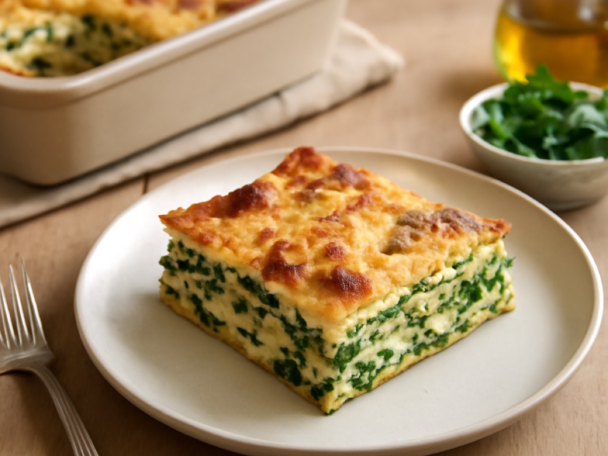 Ofen-Lasagne mit Spinat und Ricotta