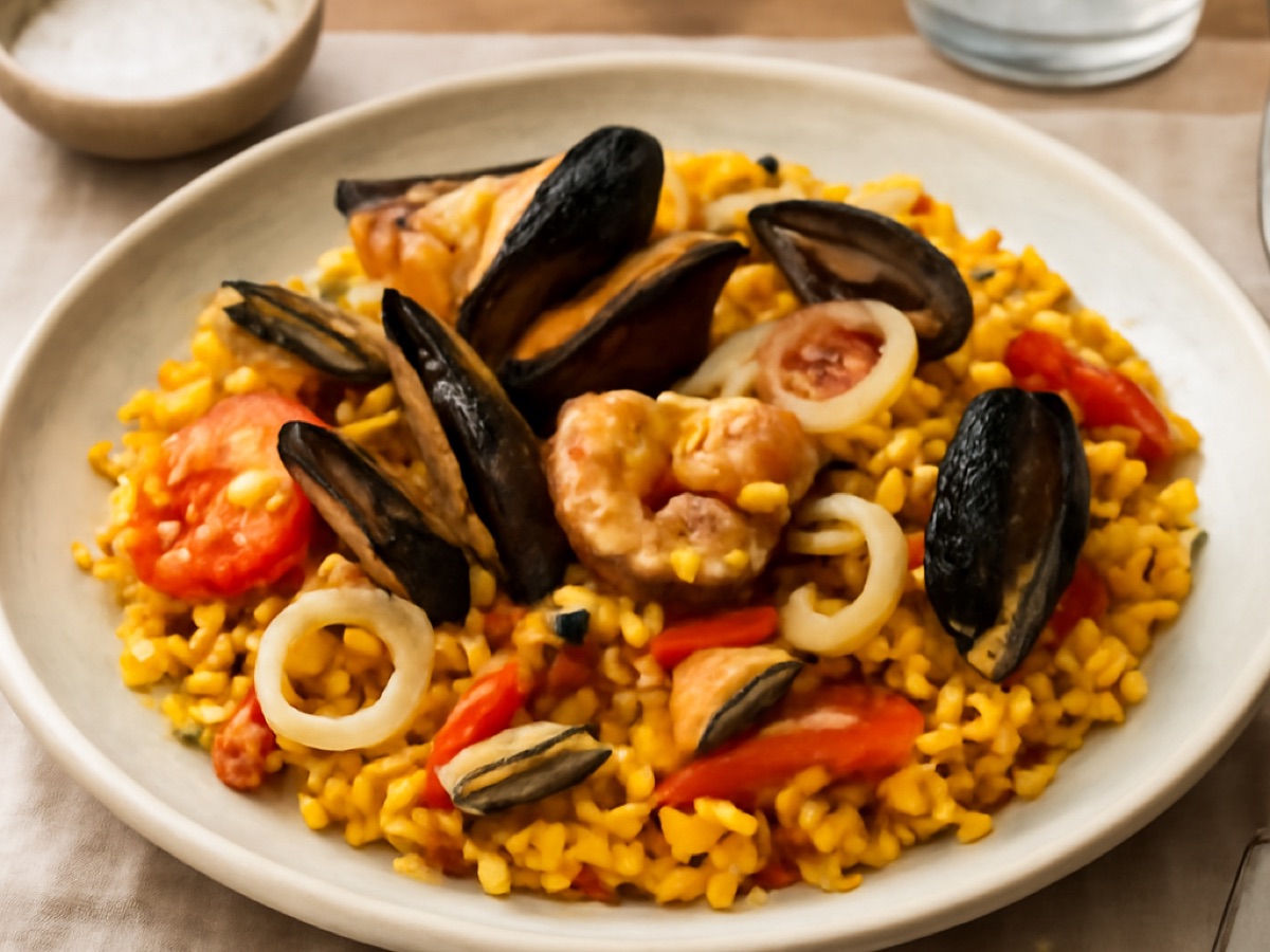 Paella de Mariscos – Meeresfrüchte-Paella