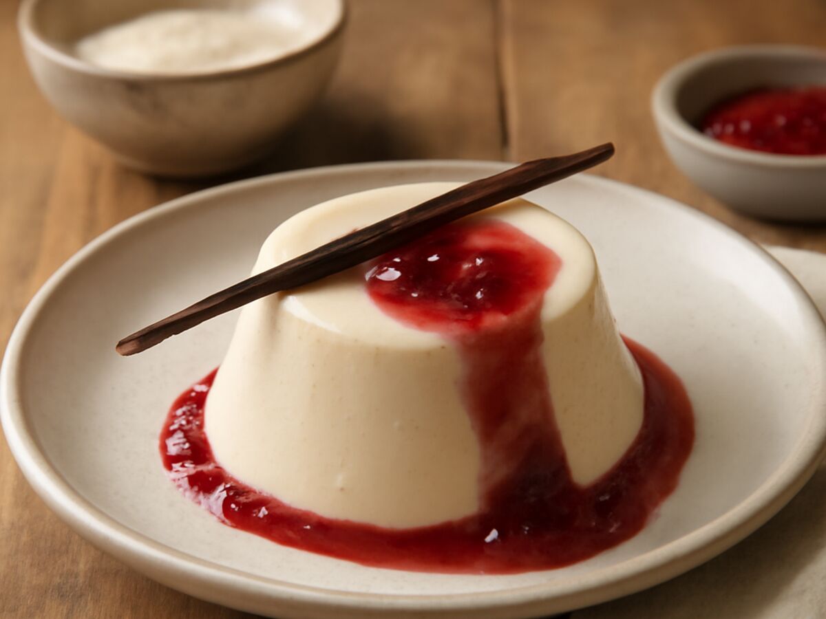 Panna Cotta mit Vanille aus dem Mixtopf