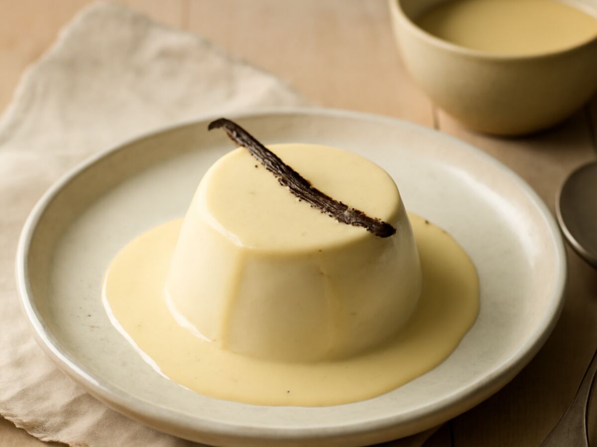 Panna Cotta mit Vanillesauce aus dem Mixtopf
