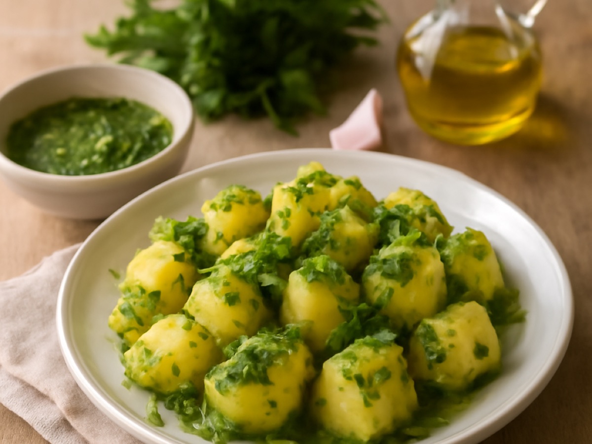 Papas con Mojo Verde – Kartoffeln mit grünem Mojo aus Kanaren