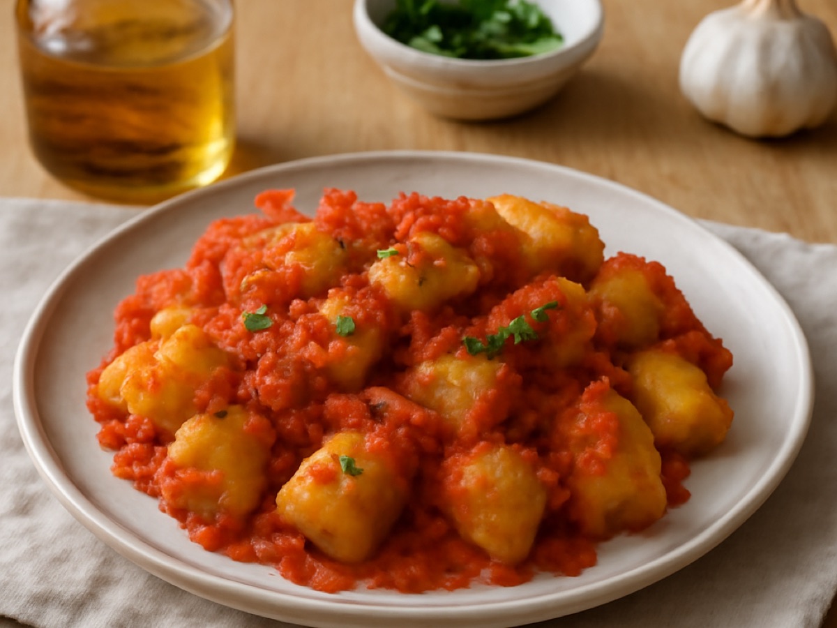 Patatas Bravas – Würzige Bratkartoffeln mit Tomatensauce
