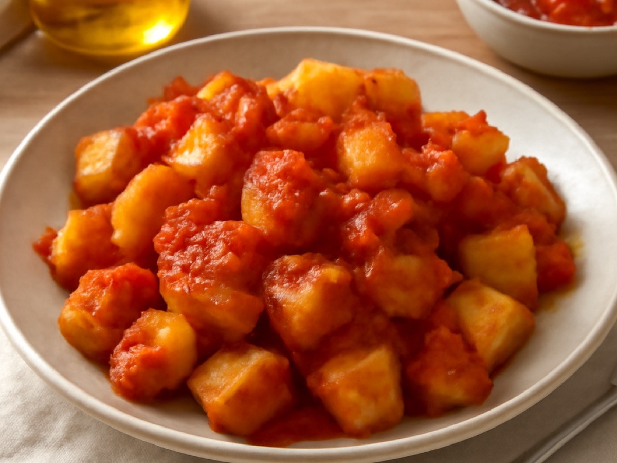Patatas bravas – Würzige Kartoffeln mit Tomatensauce
