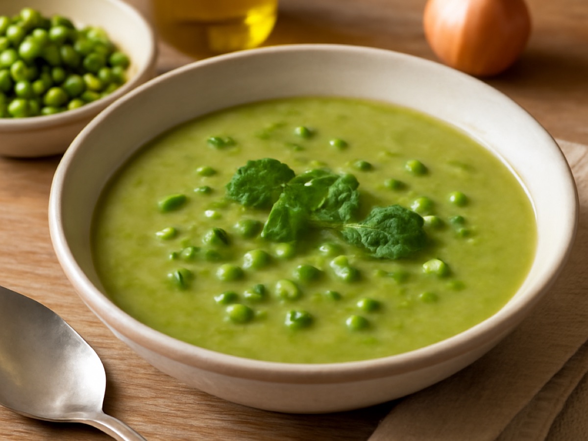 Pea Soup – Englische Erbsensuppe mit Minze