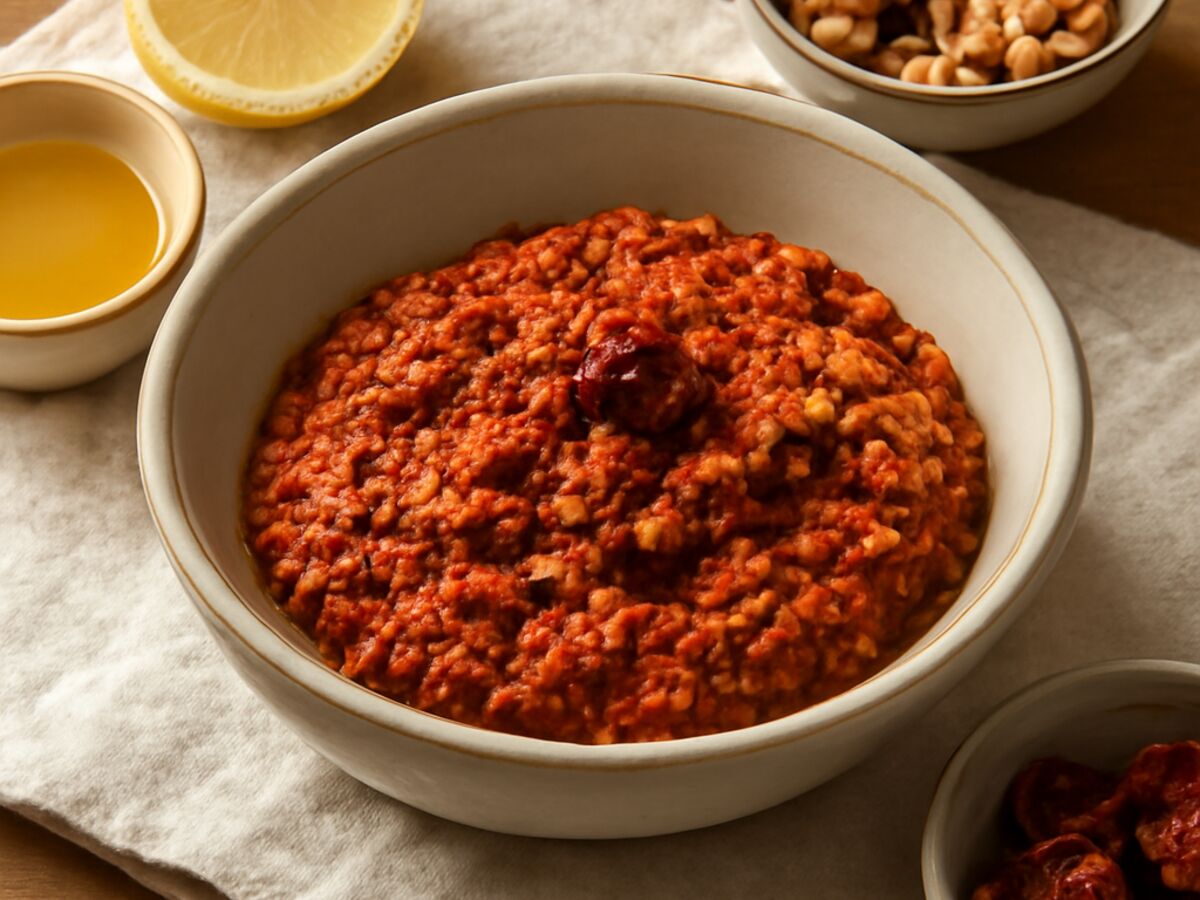Pesto Rosso aus getrockneten Tomaten
