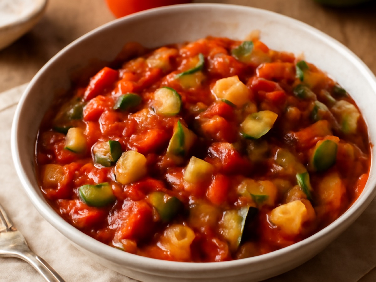 Pisto Manchego – Spanisches Ratatouille mit Tomaten und Paprika