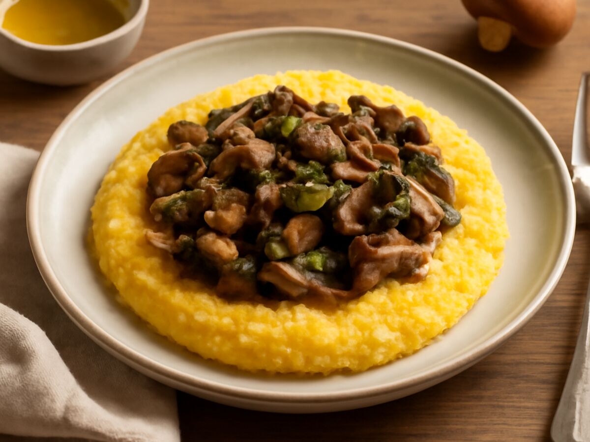 Polenta mit Pilzragout