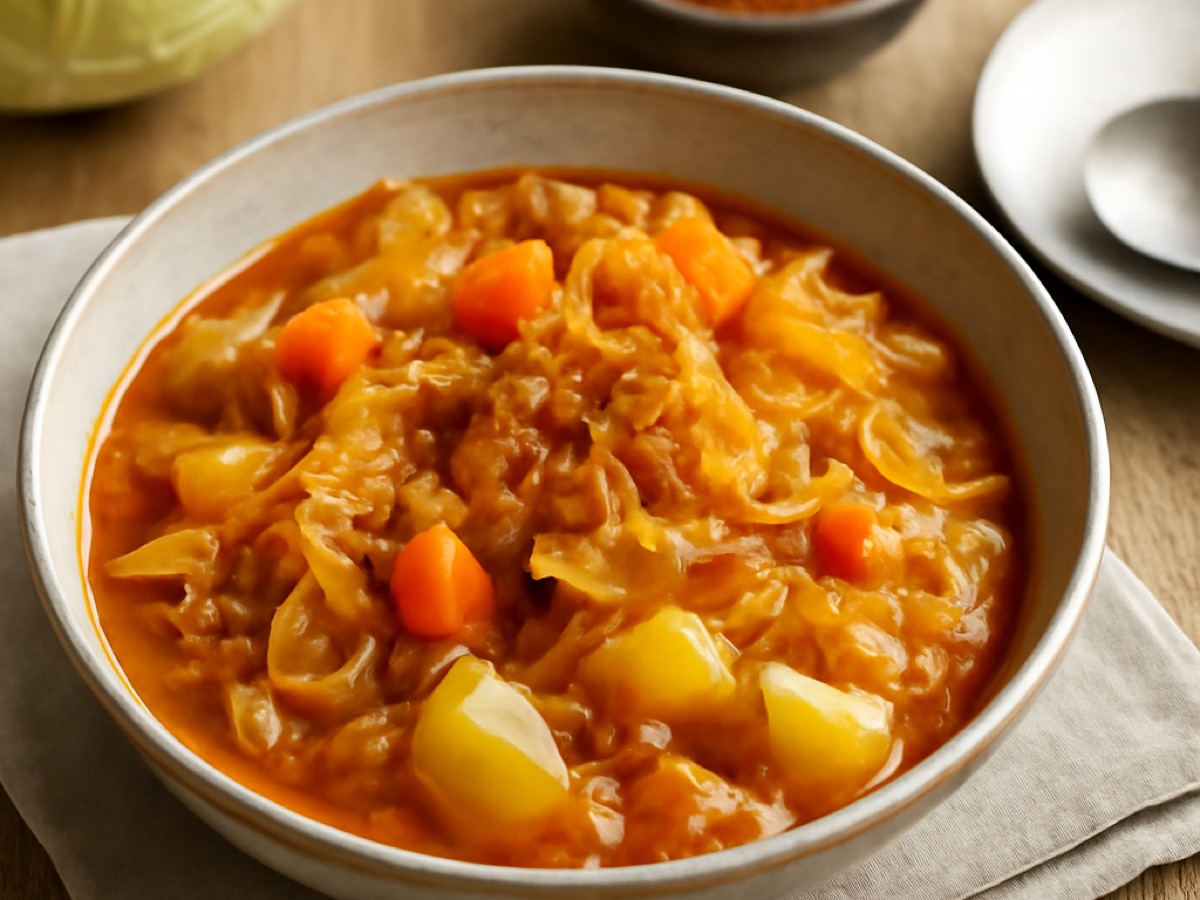 Polnischer Weißkohl-Eintopf mit geräucherter Paprika