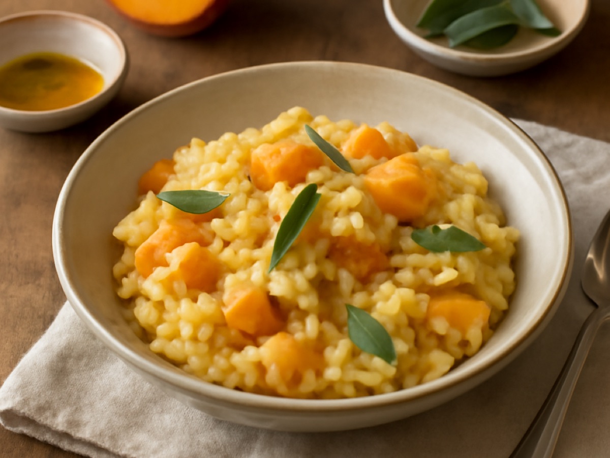 Risotto mit Kürbis und Salbei
