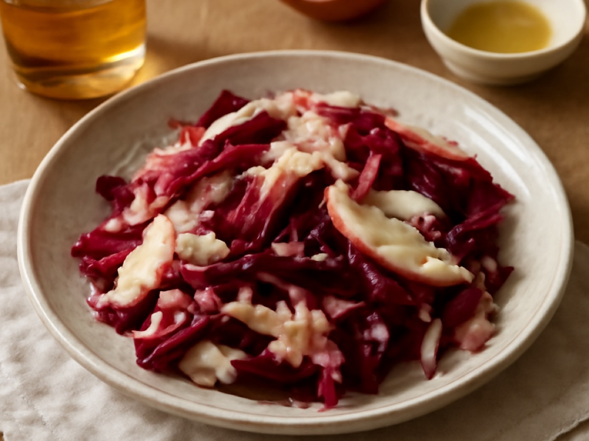 Rote-Bete-Salat mit Apfel und Sauerkraut