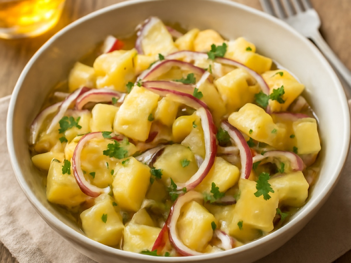 Schwäbischer Kartoffel-Käsesalat