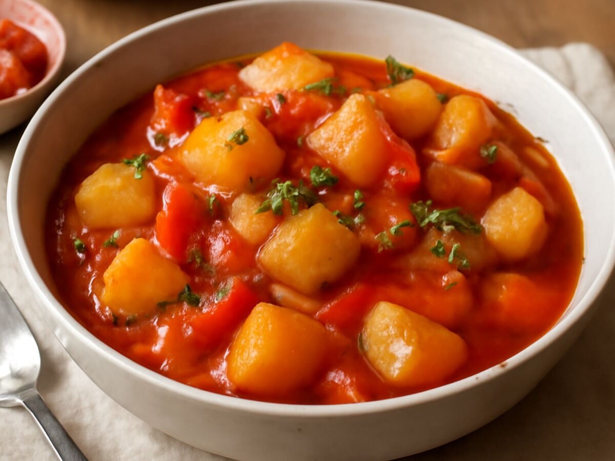 Schwäbischer Kartoffelgulasch im Thermomix