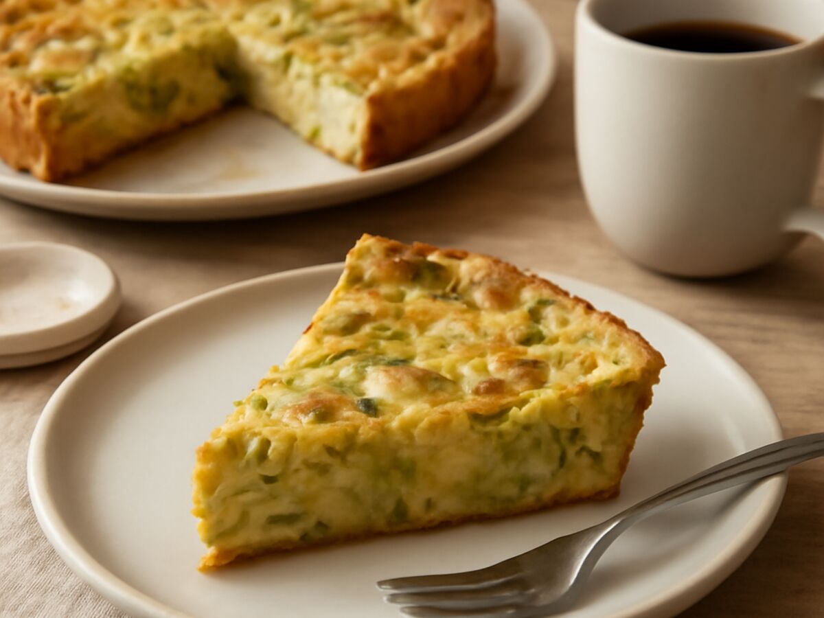 Schwäbischer Lauch-Käse-Kuchen zum Frühstück