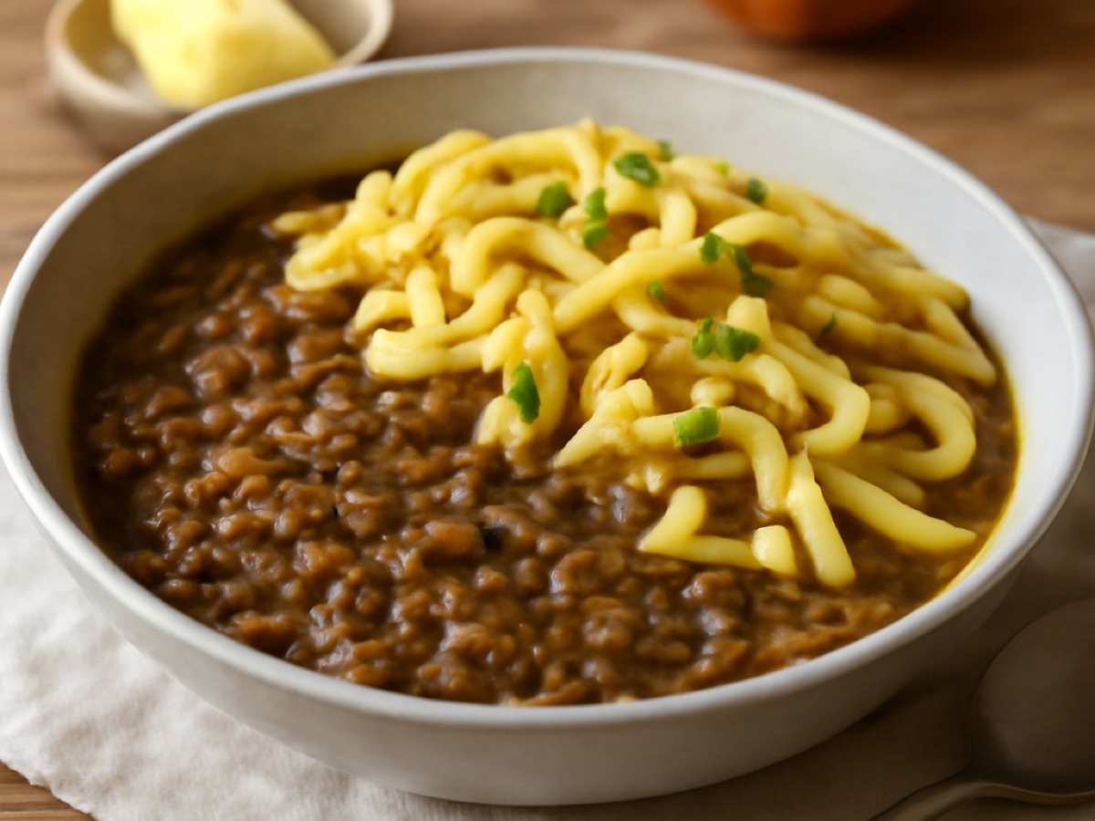 Schwäbischer Linsen-Eintopf mit Spätzle