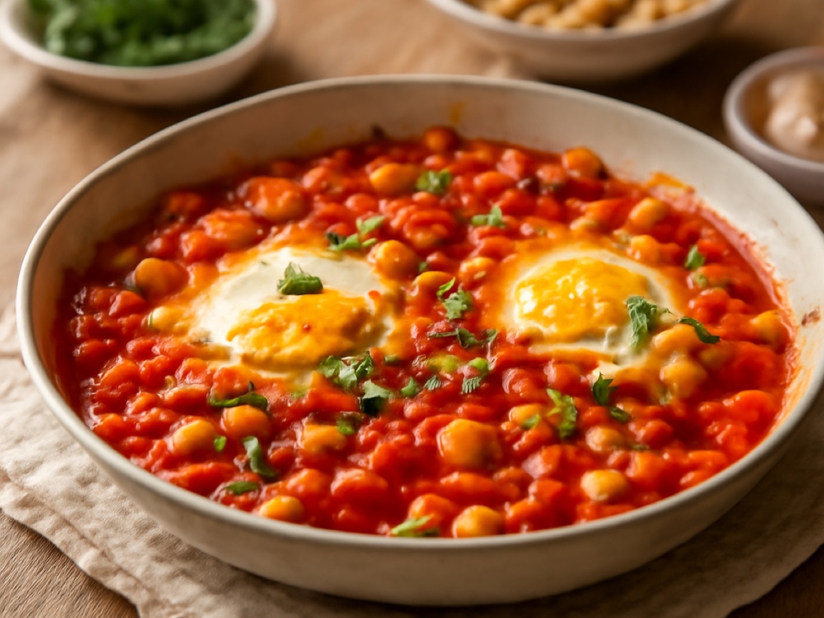 Shakshuka mit Kichererbsen