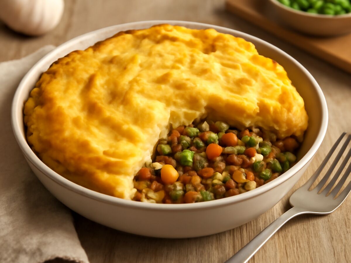 Shepherd's Pie mit Lamm und Kartoffelbrei aus dem Mixtopf