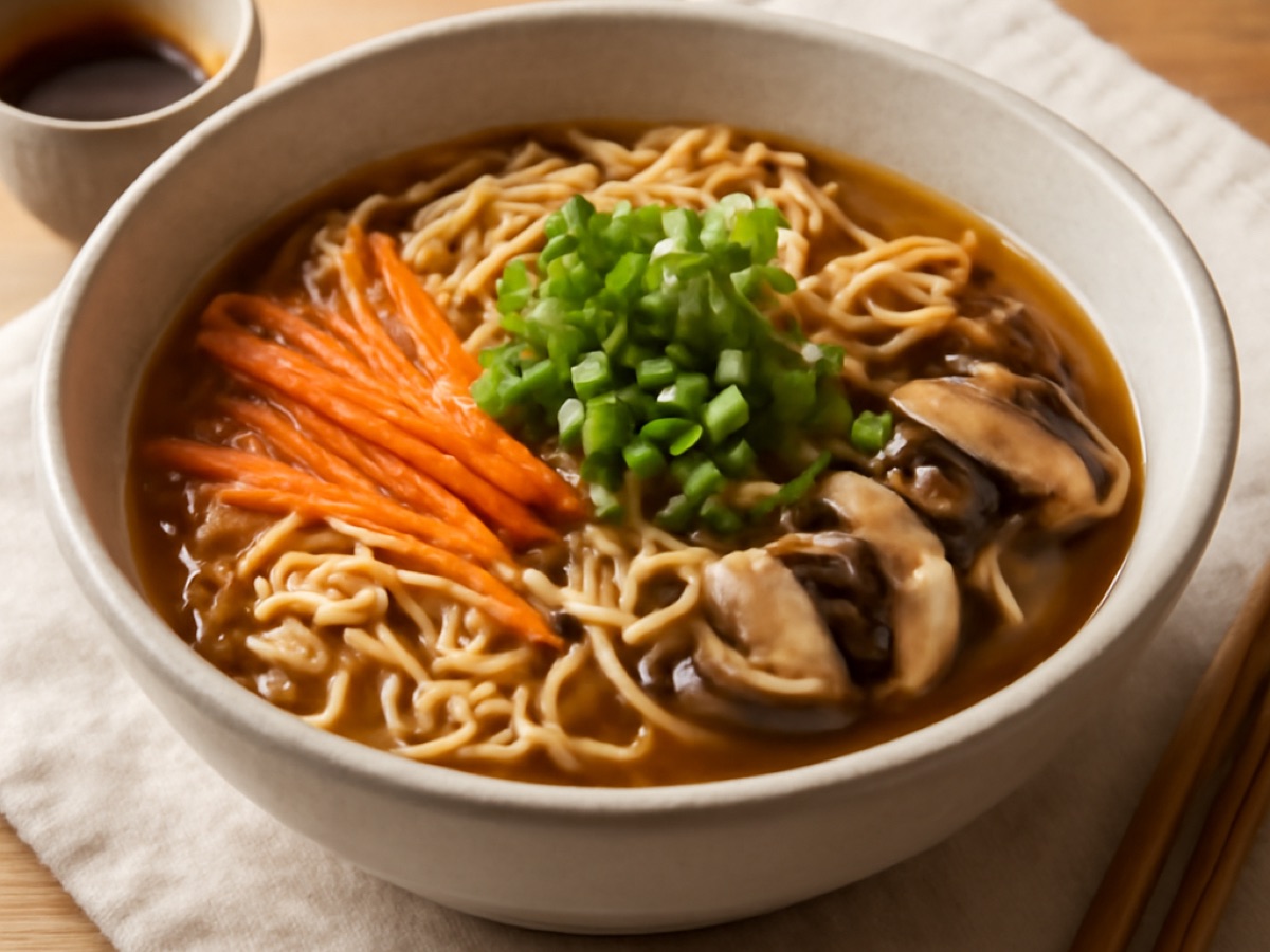 Shojin Ramen – Veganes Ramen mit Miso und Gemüse