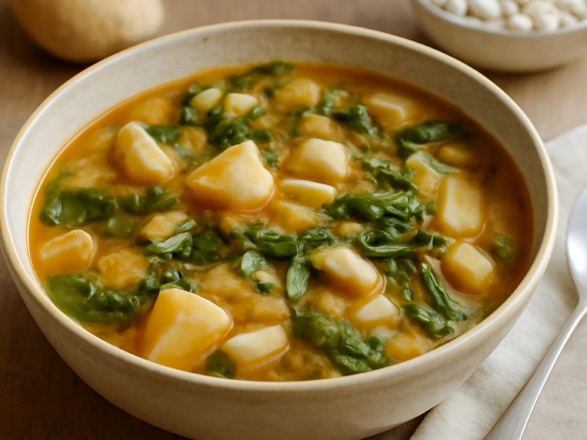 Sopa de Couve com Feijão – Weißkohleintopf mit weißen Bohnen