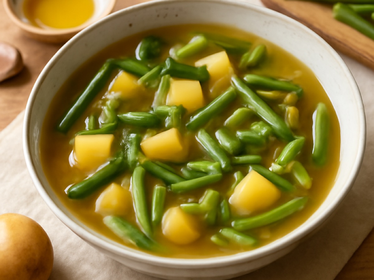 Sopa de Feijão Verde – Grüner Bohneneintopf