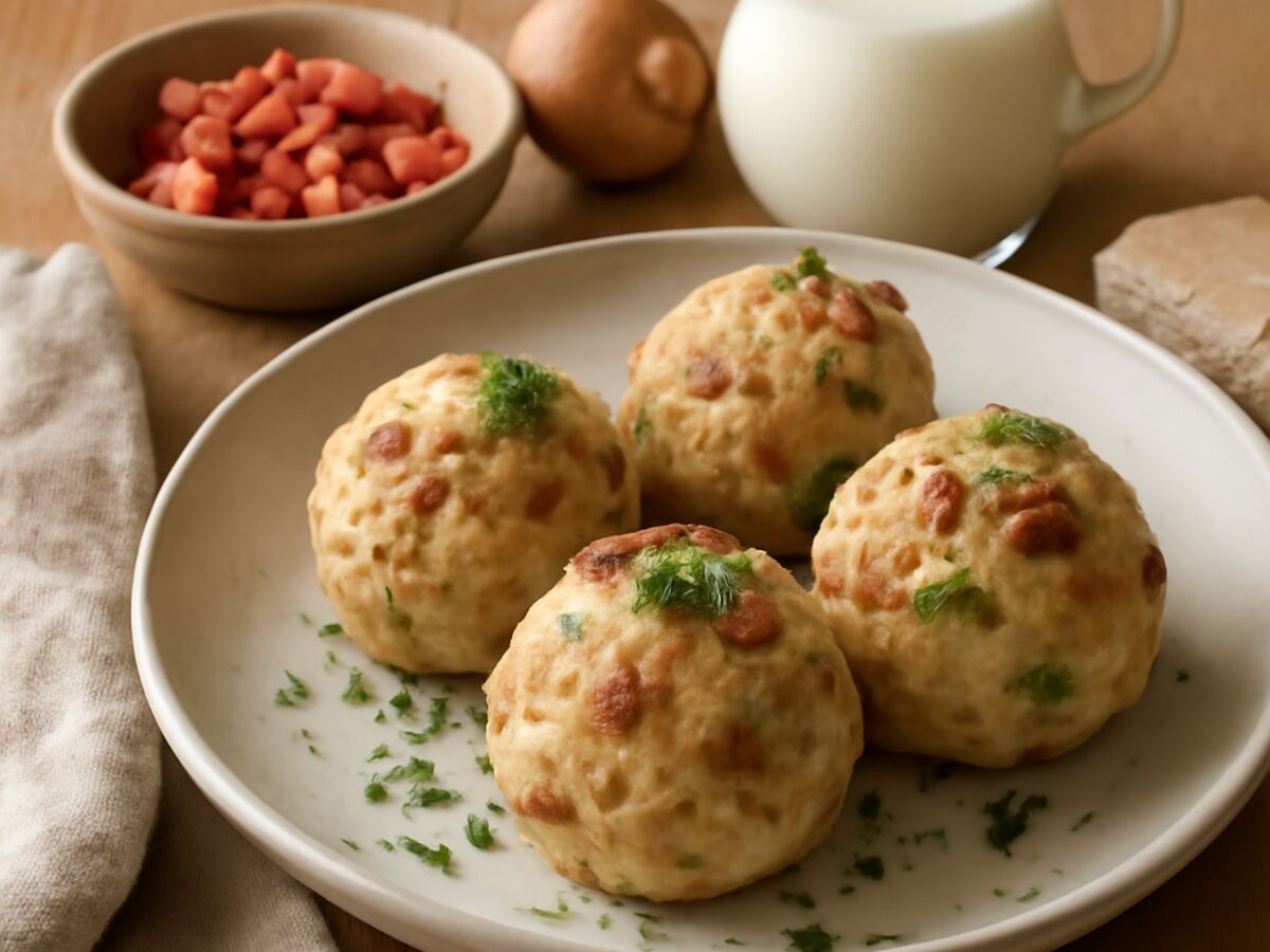 Speck-Knödel aus dem Mixtopf