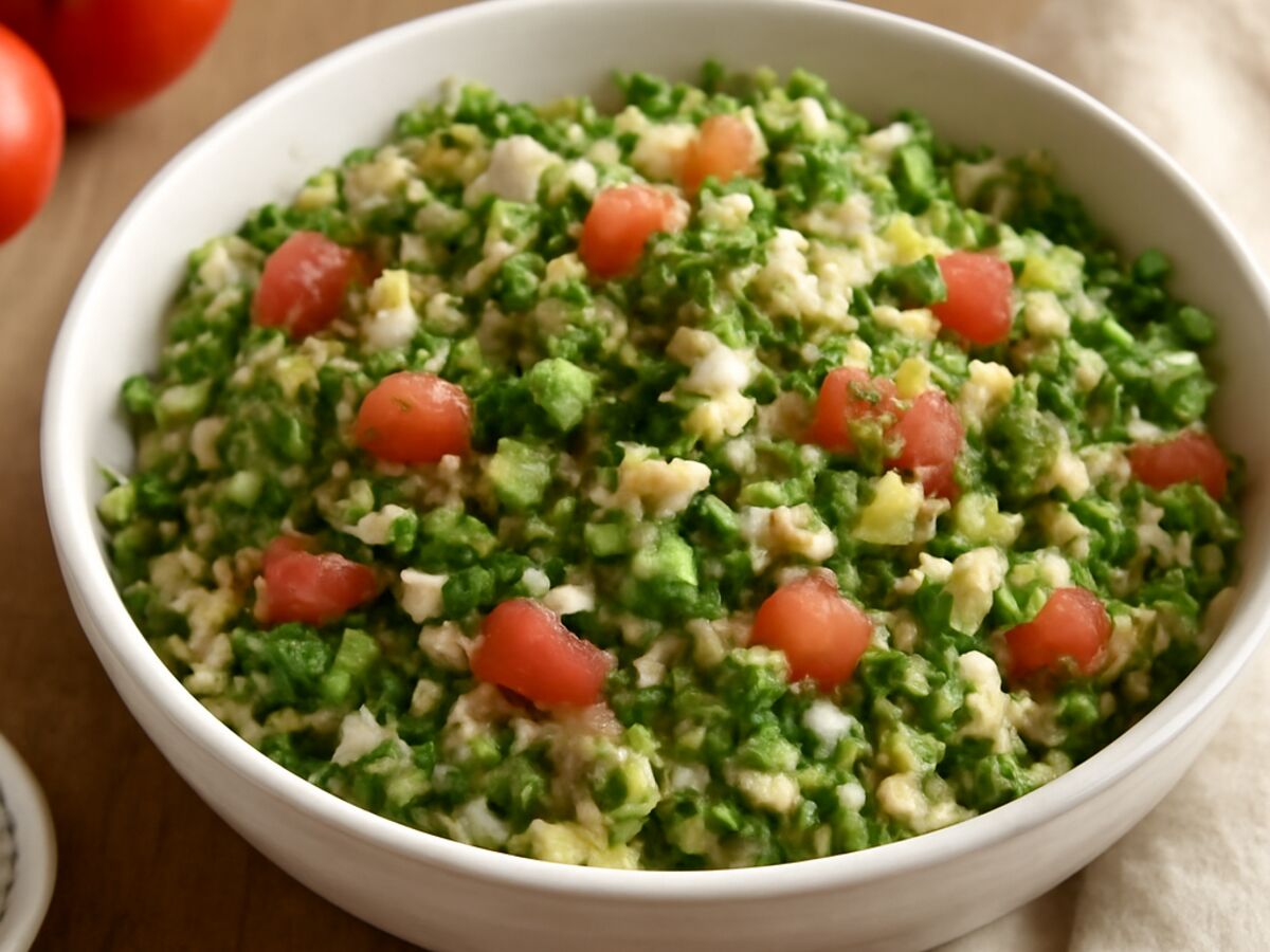 Tabouleh mit Petersilie und Bulgur
