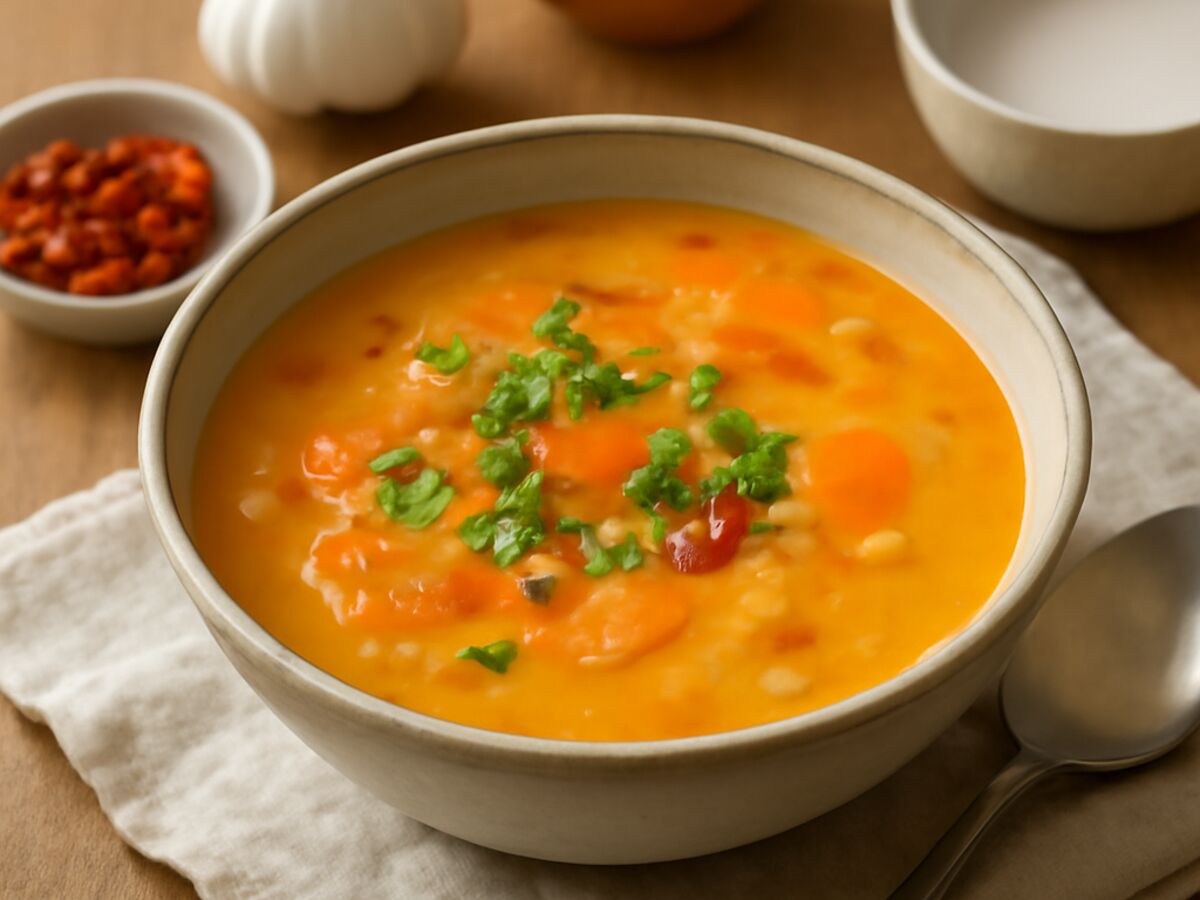 Thailändische Kokos-Karottensuppe