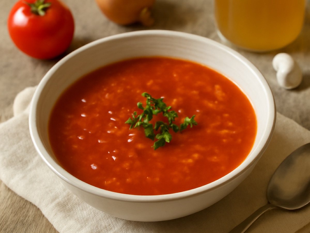Tomatensuppe aus der Dose gemacht