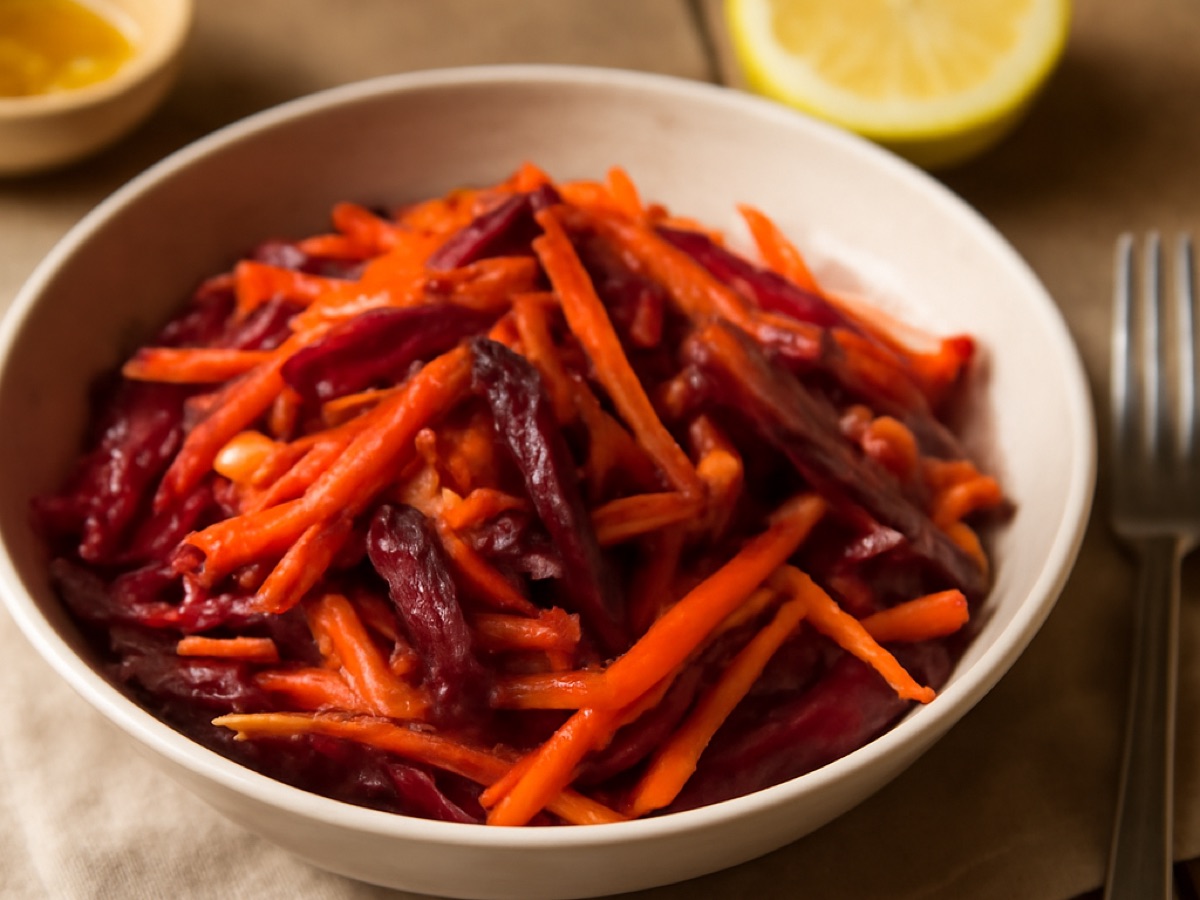 Tunesischer Karotten-Rote-Bete-Salat mit Kreuzkümmel
