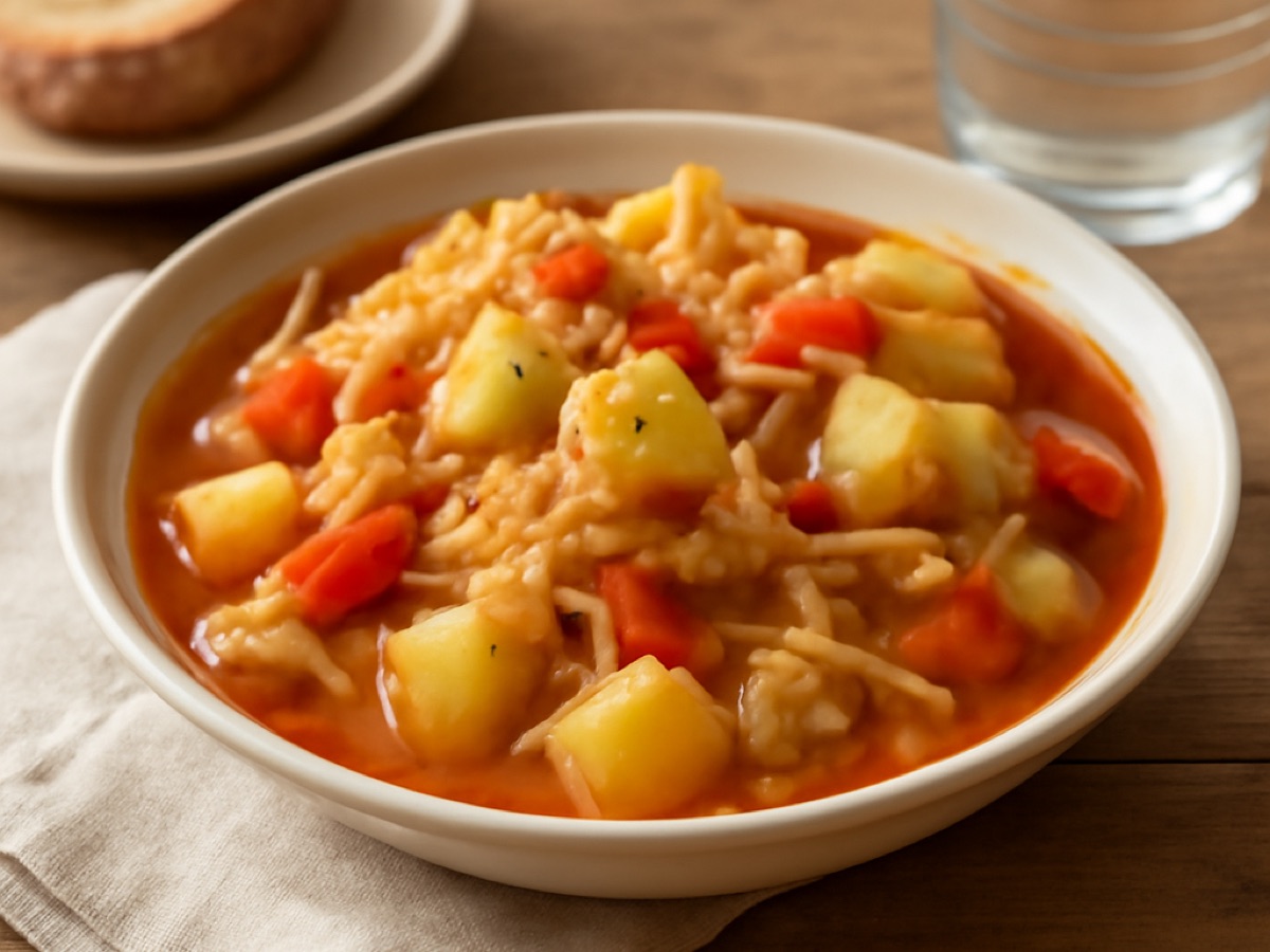 Ungarischer Kraut-Paprika-Eintopf mit Kartoffeln