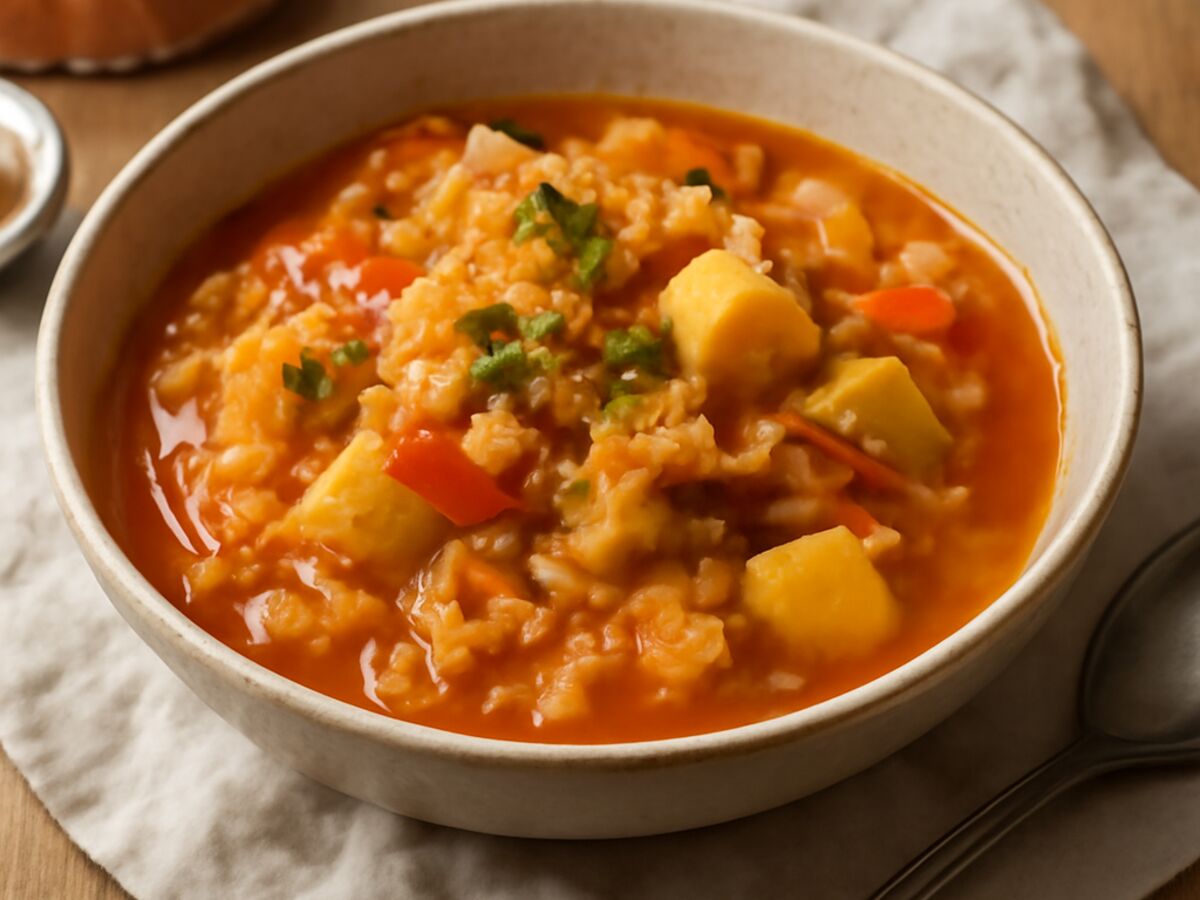 Ungarischer Kraut-Paprika-Kartoffel-Eintopf aus dem Mixtopf (vegan)