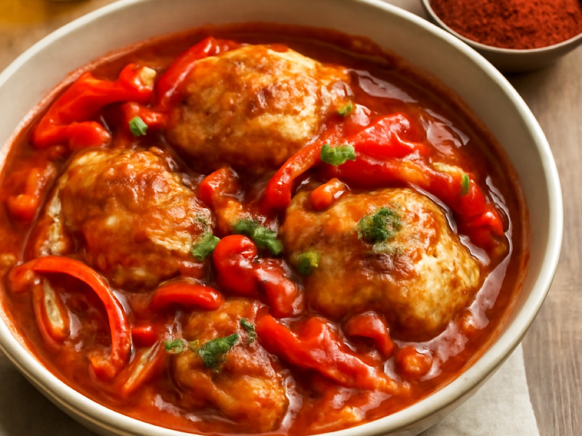 Ungarisches Hähnchen-Paprika-Schmortopf