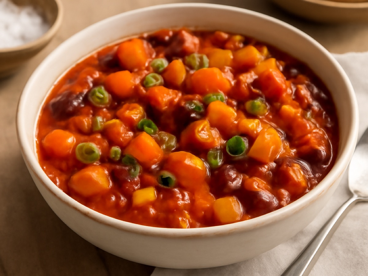 Vegetarisches Süßkartoffel-Chili