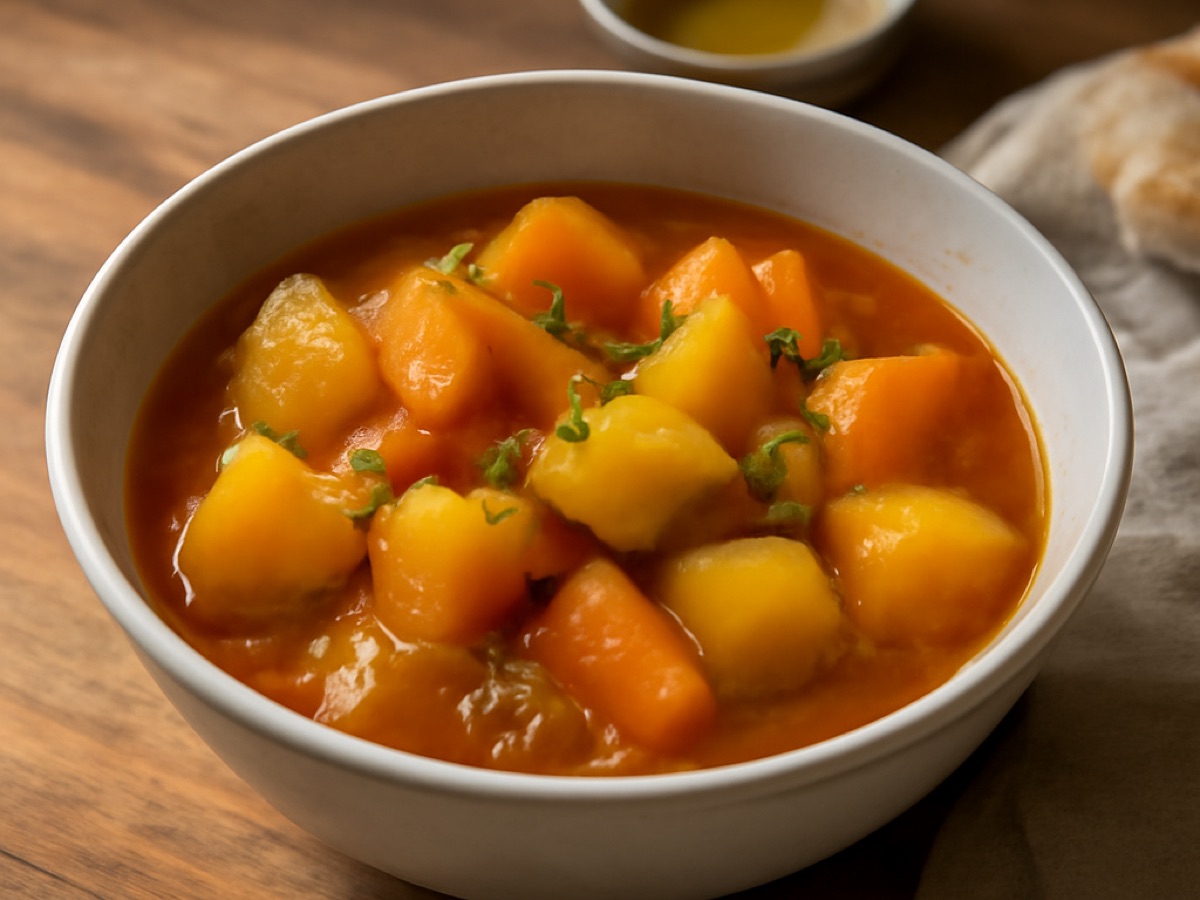 Vietnamesischer Kartoffel-Kürbis-Eintopf (Chả Khoai Mì)
