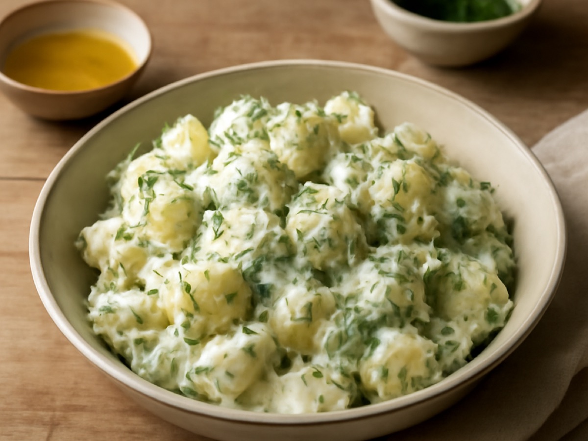 Yoğurtlu Patates Salatası – Kartoffelsalat mit Joghurt und Dill
