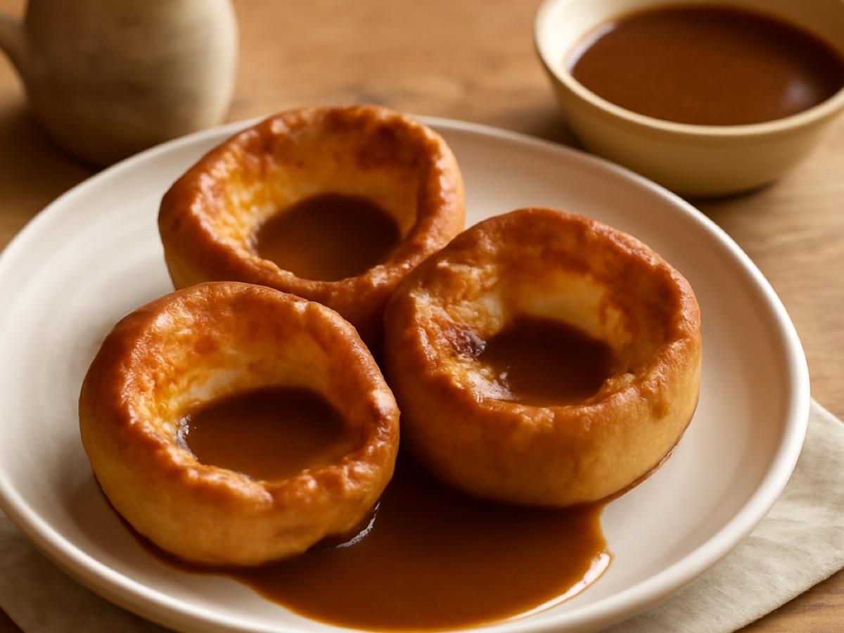 Yorkshire Pudding mit Bratensoße