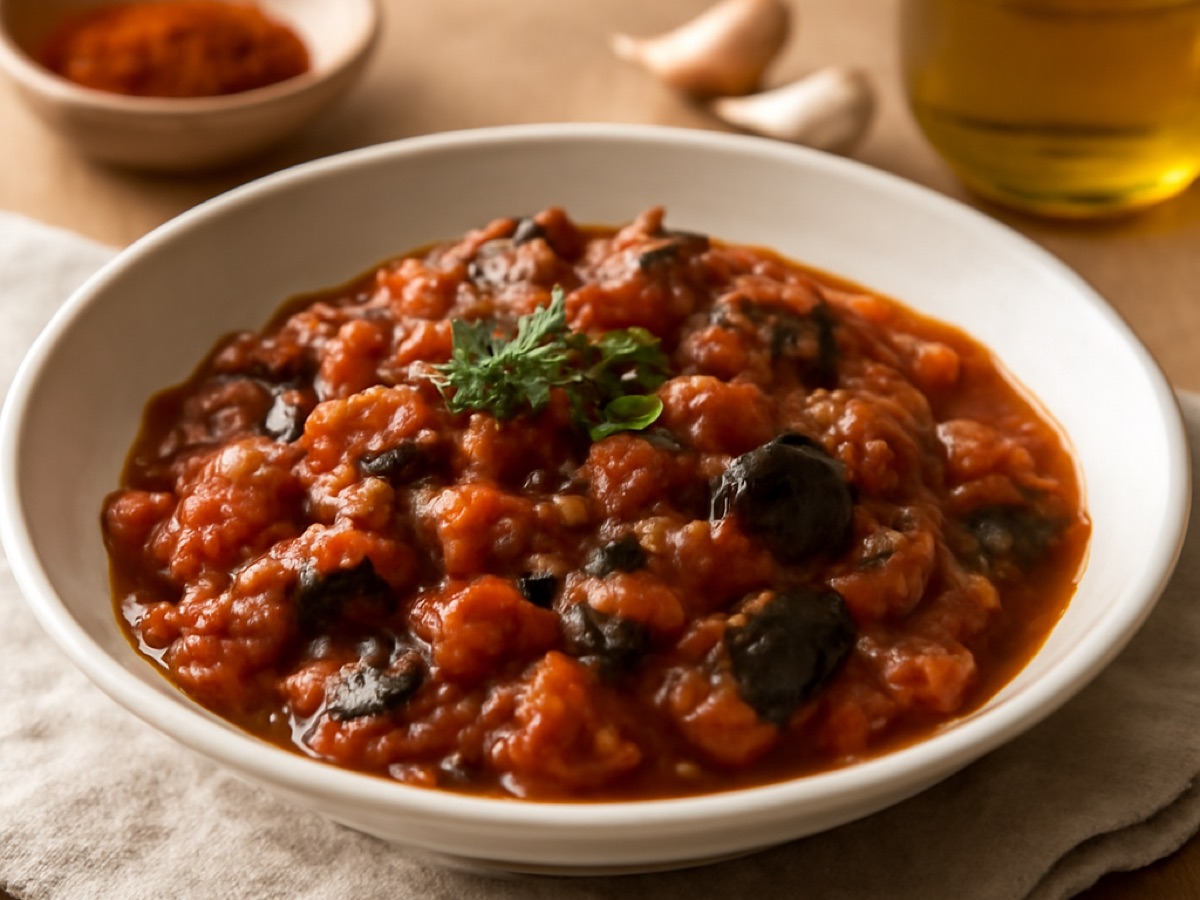 Zaalouk – Marokkanisches Auberginen-Tomaten-Gemüse