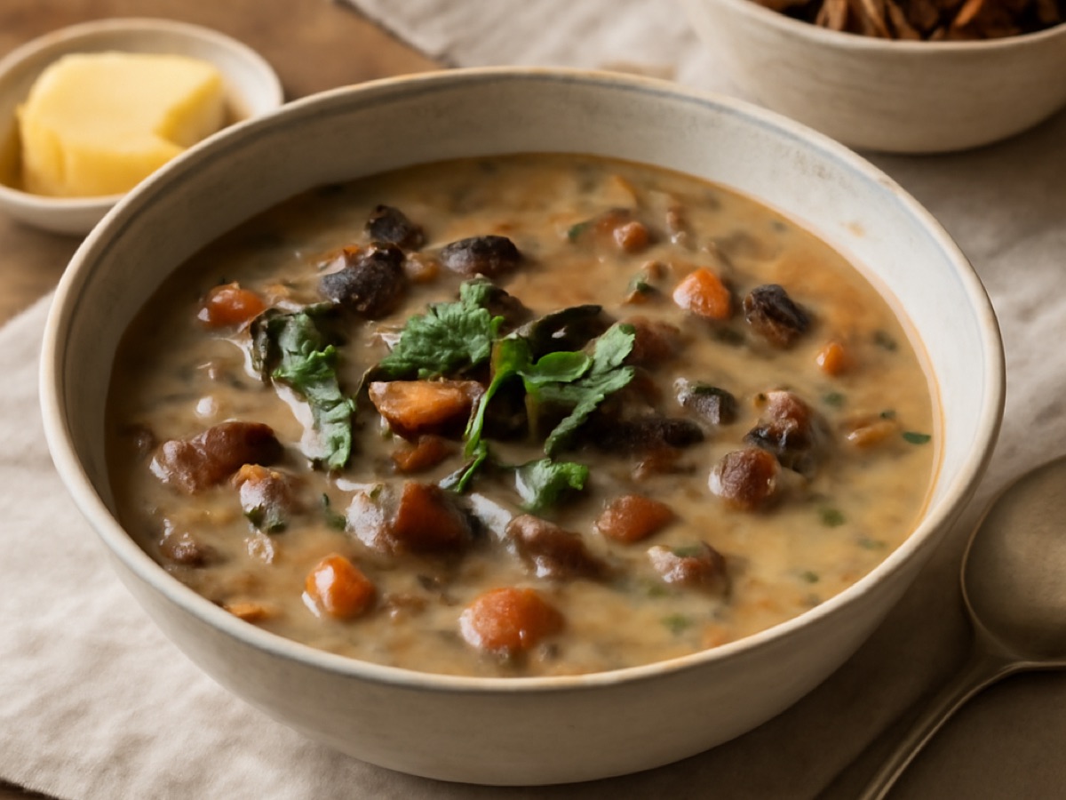 Zupa grzybowa – Polnische Waldpilzsuppe